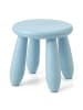 relaxdays Kinderhocker in Blau - (H)26 x Ø28 cm