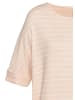 LASCANA Rundhalsshirt in peach gestreift