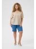 KAFFE curve Kurzarm-Bluse KCkarlia Regular fit in Feather Gray
