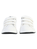 Calvin Klein Leder-Sneaker im Jeans-Look für Jugendliche, Low-Cut, mit Klettverschluss Weiß
