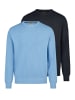 Redmond Pullover Basic in Hellblau / dunkelblau