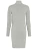 Laura Scott Strickkleid in hellgrau melange