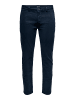 Only&Sons Slim Fit Chino Hose Basic Pants ONSPETE Baumwolle Twill Denim in Dunkelblau