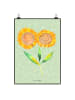 Mr. & Mrs. Panda Bild Blume Sonnenblume ohne Spruch in Blattgrün