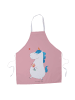 Mr. & Mrs. Panda Schürze Einhorn Spaziergang ohne Spruch in Rot Pastell
