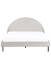 Beliani Doppelbett MARGUT in Beige - (W) 176 x (H) 116 x (L) 214 cm