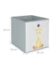 relaxdays 3 x Kinder Aufbewahrungsboxen "Tiere" in Bunt - (B)30 x (H)30 x (T)30 cm