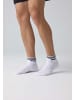 SNOCKS Retro Sneaker Socken aus Bio-Baumwolle 4 Paar in Weiß (Streifen)