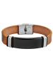 Adeliás Unisex Armband aus Leder 21 cm in braun
