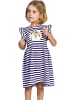 Cerda Sommerkleid Bluey gestreift in Dunkelblau