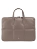 DuDu Togean Laptoptasche Leder 36 cm in taupe