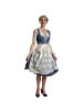 tectake Midi-Dirndl Kleinwalsertal Modell 2 in blau/weiß
