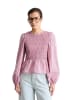 Marc O'Polo DENIM Peplum-Streifenbluse slim in Light Pink