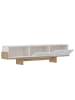 CALICOSY TV-Möbel HELYO in Weißeiche - (W) 180  x (H) 44,6  x (L) 30  cm