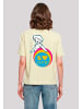 F4NT4STIC Ladies Everyday Tee Heidi Kopf Motiv Heroes of Childhood in softyellow