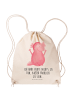 Mr. & Mrs. Panda Sportbeutel Axolotl Hurra mit Spruch in Creme