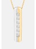 Ethische Diamanten Halskette aus 375 Gelbgold mit Lab Grown Diamant