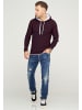 behype Kapuzensweatshirt NATHANAEL in Bordeaux