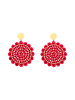 IZIA Women Earrings in Neon Pink