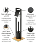 Wenko WC-Bürstenhalter Bambusa, WC-Bürstenhalter Mod. Bambusa in Schwarz