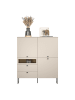 CALICOSY Highboard VELA in Kaschmir - (W)122  x (H)140  x (L)42 cm