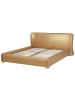 Beliani Doppelbett mit LED PARIS in Gold/Silber - (W) 215 x (H) 83 x (L) 228 cm