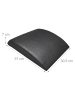 relaxdays Bauchmuskelmatte in Schwarz - (B)30,5 x (H)7 x (T)37 cm