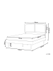 Beliani Doppelbett VARZY in Braun - (W) 145 x (H) 149 x (L) 204 cm