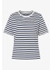 More & More T-Shirt in marine weiß