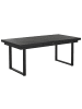 Beliani 3-tlg Gartentisch Set VALCANETTO/TAVIANO in Schwarz/Grau/Braun