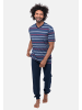 Ammann Schlafanzug Night & Home Cotton in Dunkelblau