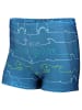 Aquarti Jungen Badehose Gestreift mit Motiven in denim