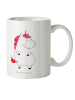 Mr. & Mrs. Panda Kaffeepott Einhorn Wut ohne Spruch in Weiß