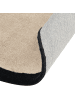 Beliani Kurzflor SAKARO in Beige - (W) 160 x (L) 160 cm