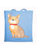 Mr. & Mrs. Panda Tote Bag Hund Glück ohne Spruch in Sky Blue