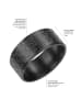 True Rebels Ring Edelstahl in schwarz