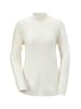 GOLDNER Kurzgröße:  Strickpullover in cremeweiß