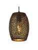 Licht-Erlebnisse Pendelleuchte (B)15 x (L)15 x (T)30 cm in Schwarz Gold
