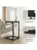 VASAGLE Beistelltisch Barnet in Braun-Schwarz - (B)40 x (H)62 x (T)30 cm