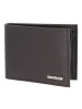 oxmox Leather Geldbörse RFID Schutz Leder 11 cm braun-pure 2.0metal square