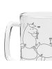 Mr. & Mrs. Panda Bierkrug Einhorn Sekt ohne Spruch in Transparent
