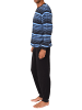 NORMANN Frottee Schlafanzug langarm Pyjama Bündchen - 75522 in hellblau