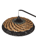 Beliani Stehleuchten KALOMO in Schwarz/Beige - (W) 60 x (H) 170 x (L) 60 cm