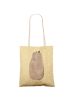 Mr. & Mrs. Panda Beutel Tasche Murmeltier ohne Spruch in Gelb Pastell