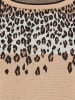 Olsen Strickpullover Urban Wild Henny in beige schwarz - 0001