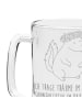 Mr. & Mrs. Panda Bierglas Stinktier  mit Spruch in Transparent