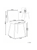 Beliani 4er-Set Esszimmerstuhl CALDWELL in Beige/Schwarz
