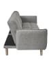 CALICOSY Schlafsofa aus grauem Stoff B1 in Grau - (W)195  x (H)83  x (L)91 cm