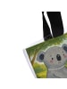 Mr. & Mrs. Panda Schultertasche Koala Familie Design ohne Spruch in Weiß