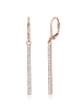 Elli Ohrringe 925 Sterling Silber Geo, Rechteck in Rosegold